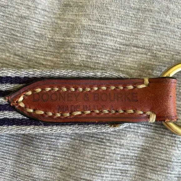 Dooney & Bourke men’s leather/ fabric belt